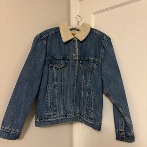 Levi's Denim Sherpa Trucker Jean Jacket